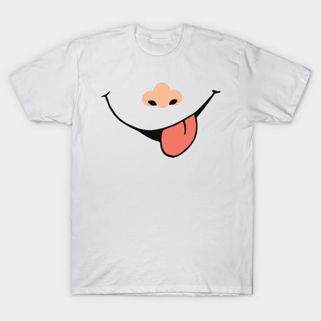 Funny Face 8 with Nose T-Shirt by Just for Shirts and Grins